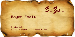 Bayer Zsolt névjegykártya